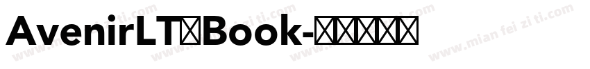 AvenirLT一Book字体转换
