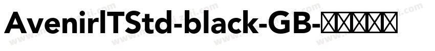 AvenirlTStd-black-GB字体转换