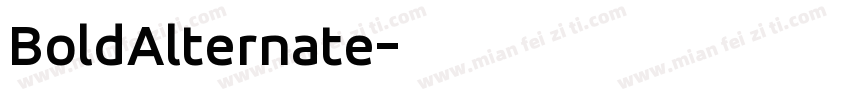 BoldAlternate字体转换