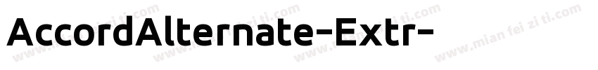 AccordAlternate-Extr字体转换