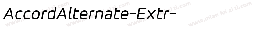 AccordAlternate-Extr字体转换