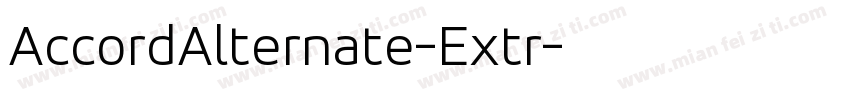 AccordAlternate-Extr字体转换