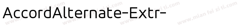 AccordAlternate-Extr字体转换
