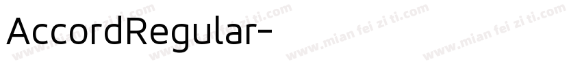 AccordRegular字体转换