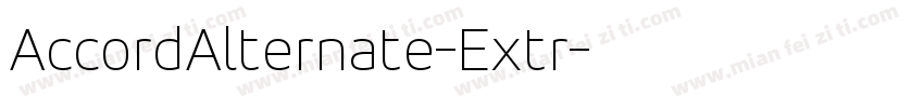 AccordAlternate-Extr字体转换