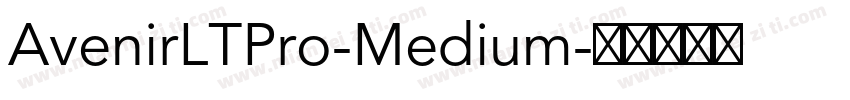AvenirLTPro-Medium字体转换