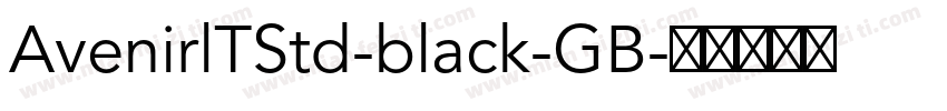 AvenirlTStd-black-GB字体转换