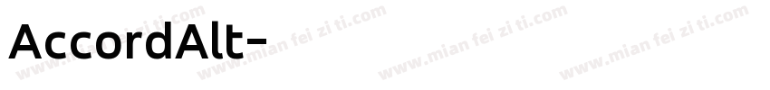 AccordAlt字体转换
