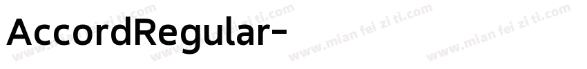 AccordRegular字体转换