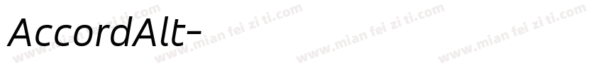 AccordAlt字体转换