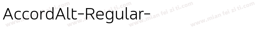 AccordAlt-Regular字体转换