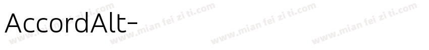 AccordAlt字体转换