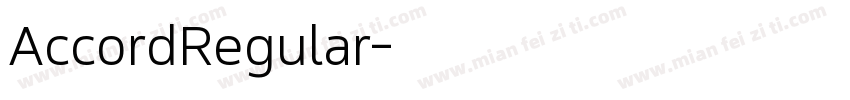 AccordRegular字体转换