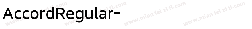 AccordRegular字体转换