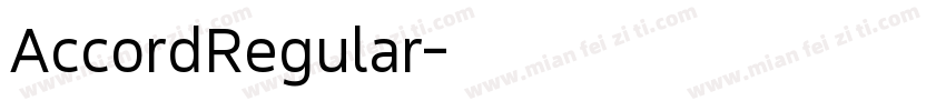 AccordRegular字体转换