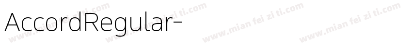 AccordRegular字体转换