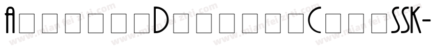 AprilleDisplayCapsSSK字体转换