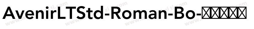 AvenirLTStd-Roman-Bo字体转换