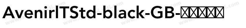 AvenirlTStd-black-GB字体转换