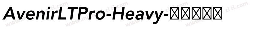 AvenirLTPro-Heavy字体转换
