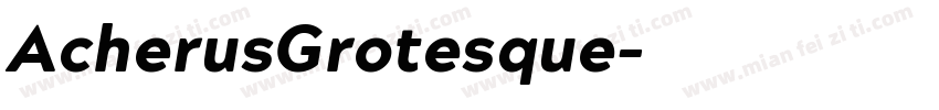 AcherusGrotesque字体转换