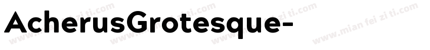 AcherusGrotesque字体转换