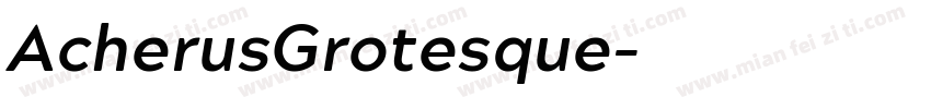 AcherusGrotesque字体转换