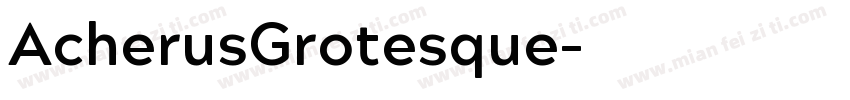 AcherusGrotesque字体转换