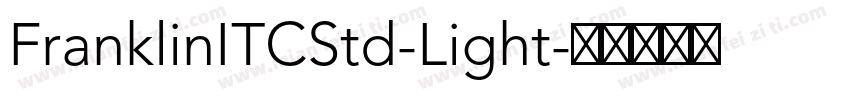 FranklinITCStd-Light字体转换