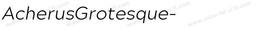 AcherusGrotesque字体转换
