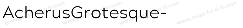 AcherusGrotesque字体转换