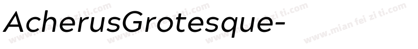 AcherusGrotesque字体转换