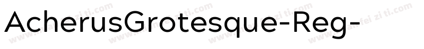 AcherusGrotesque-Reg字体转换