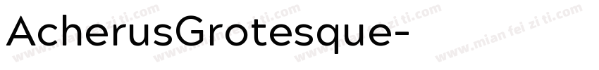 AcherusGrotesque字体转换