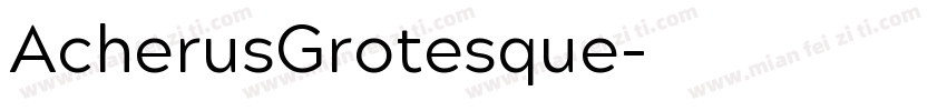 AcherusGrotesque字体转换