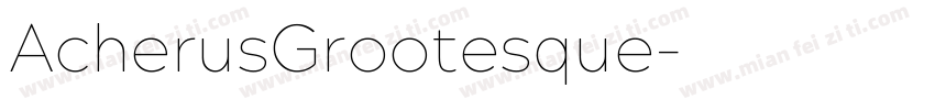 AcherusGrootesque字体转换