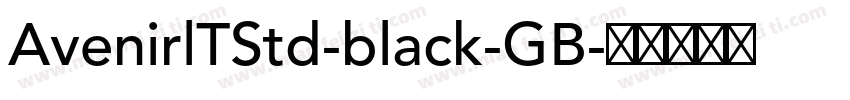 AvenirlTStd-black-GB字体转换