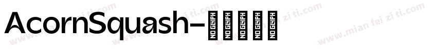AcornSquash字体转换