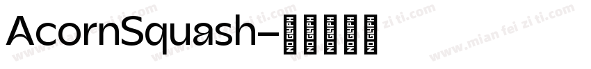 AcornSquash字体转换