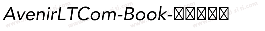 AvenirLTCom-Book字体转换