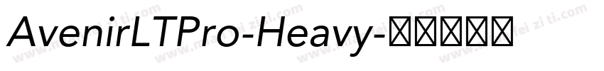 AvenirLTPro-Heavy字体转换