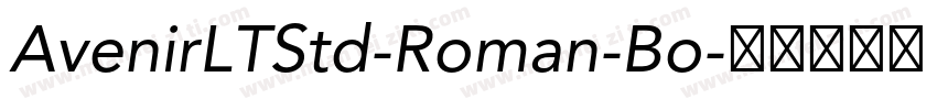 AvenirLTStd-Roman-Bo字体转换