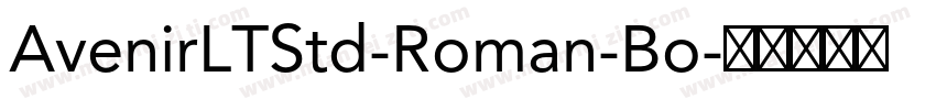 AvenirLTStd-Roman-Bo字体转换