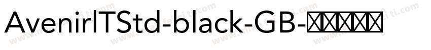 AvenirlTStd-black-GB字体转换