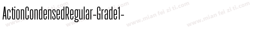 ActionCondensedRegular-Grade1字体转换