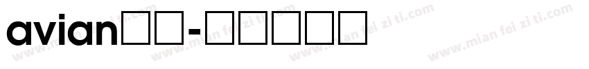 avian字库字体转换