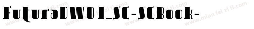 FuturaDW01_SC-SCBook字体转换