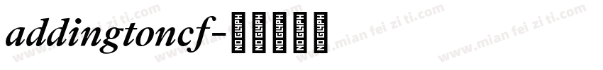 addingtoncf字体转换