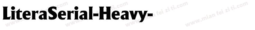 LiteraSerial-Heavy字体转换