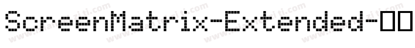 ScreenMatrix-Extended字体转换